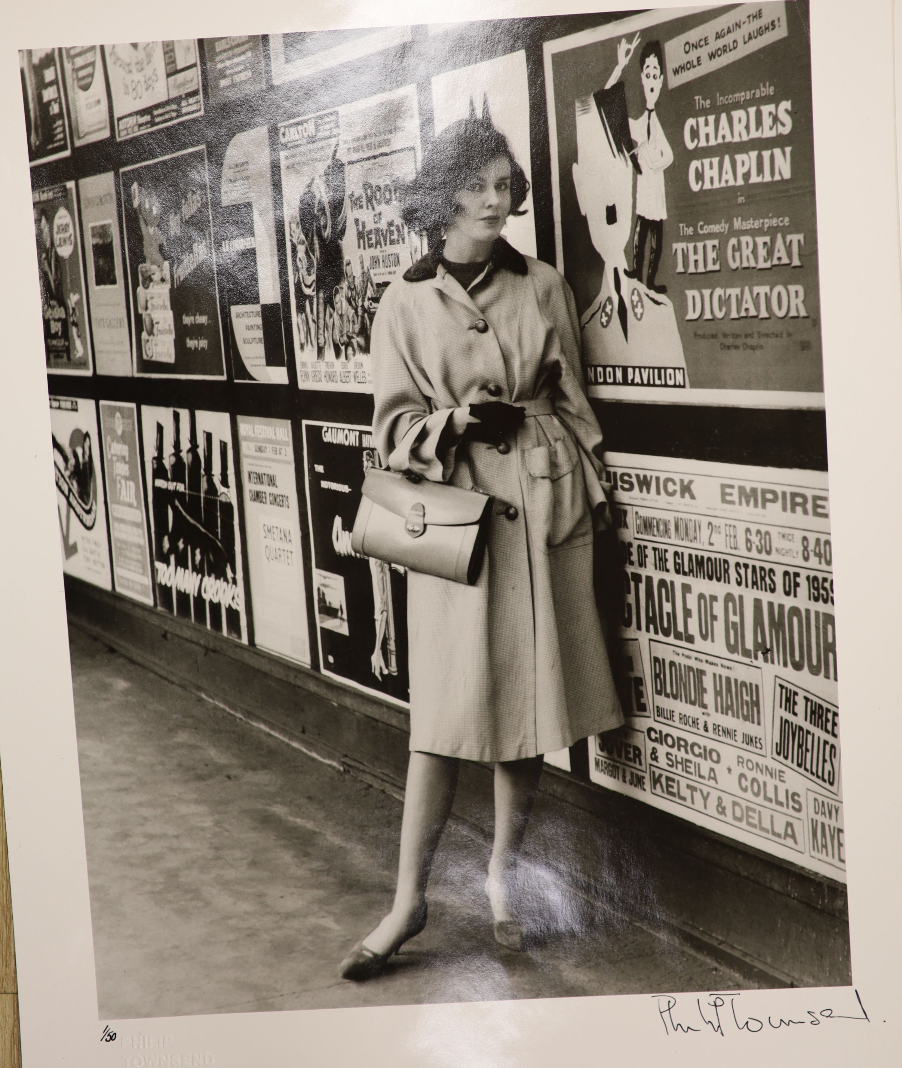 Philip Townsend (1940-2016), four silver gelatin prints signed and numbered by the photographer in black ink and blindstamped to the lower border, Fashion images, 50 x 40cm overall, unframed.